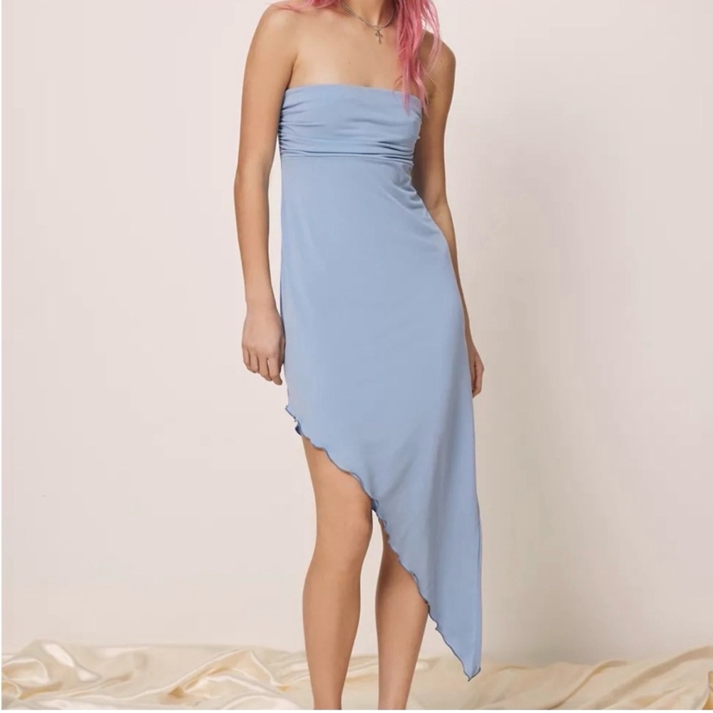 Urban Outfitters Light Blue Asymmetrical Dress